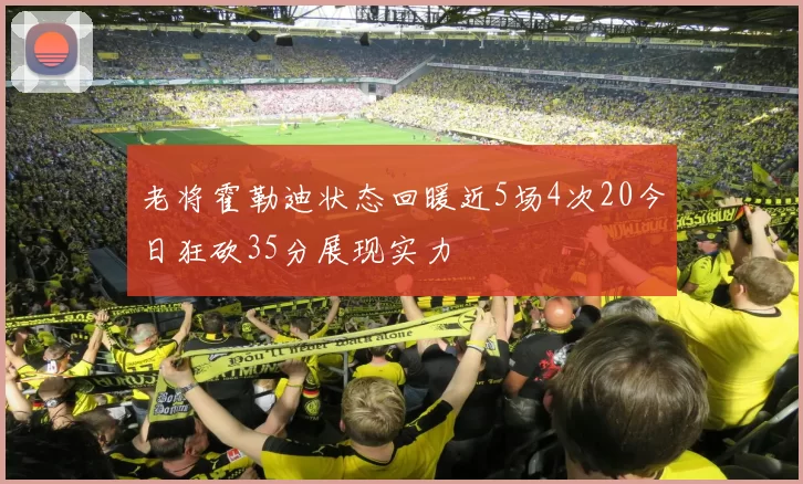 老将霍勒迪状态回暖近5场4次20今日狂砍35分展现实力